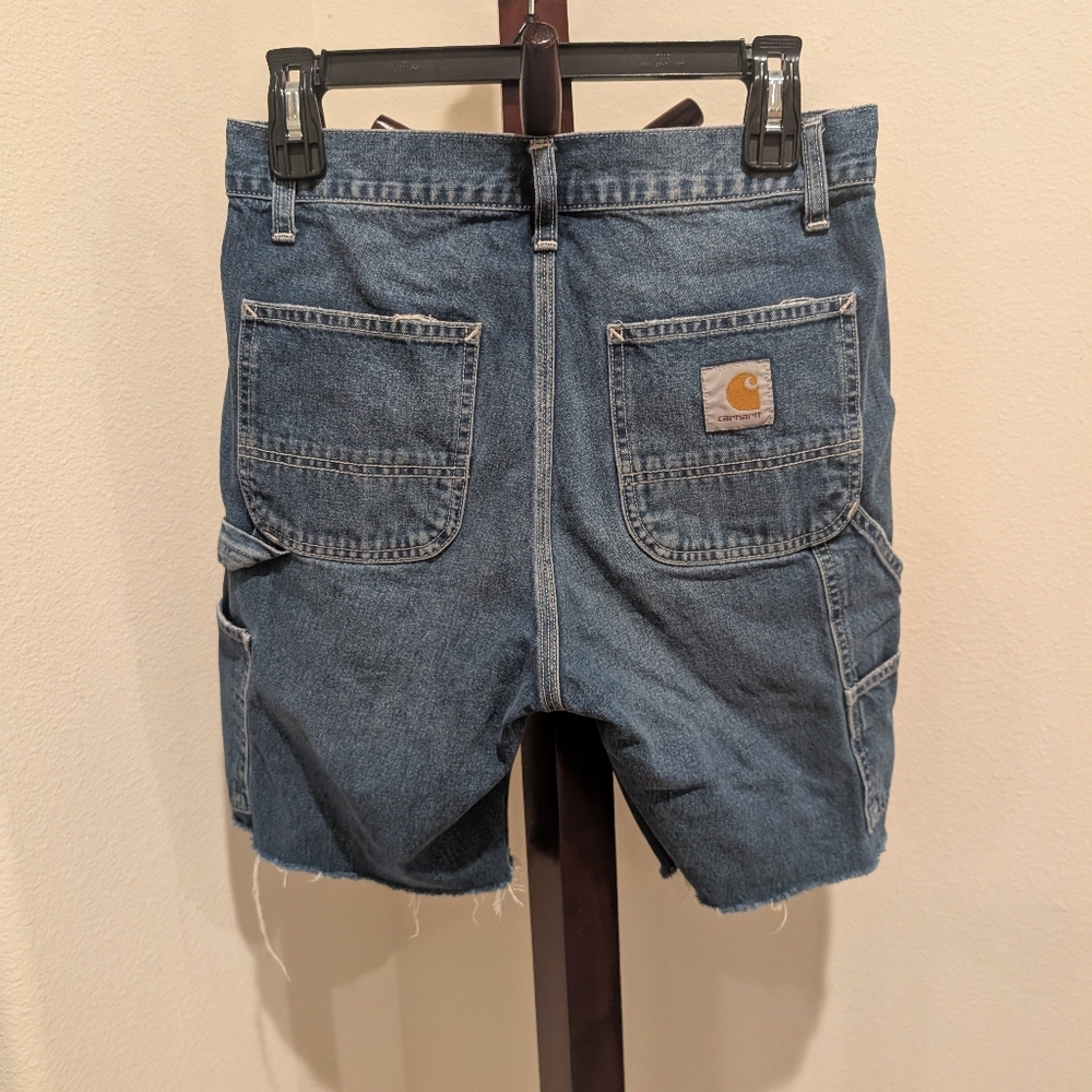 Carhartt WIP Denim Cutoff Shorts, Size 26 - Picture 8 of 10